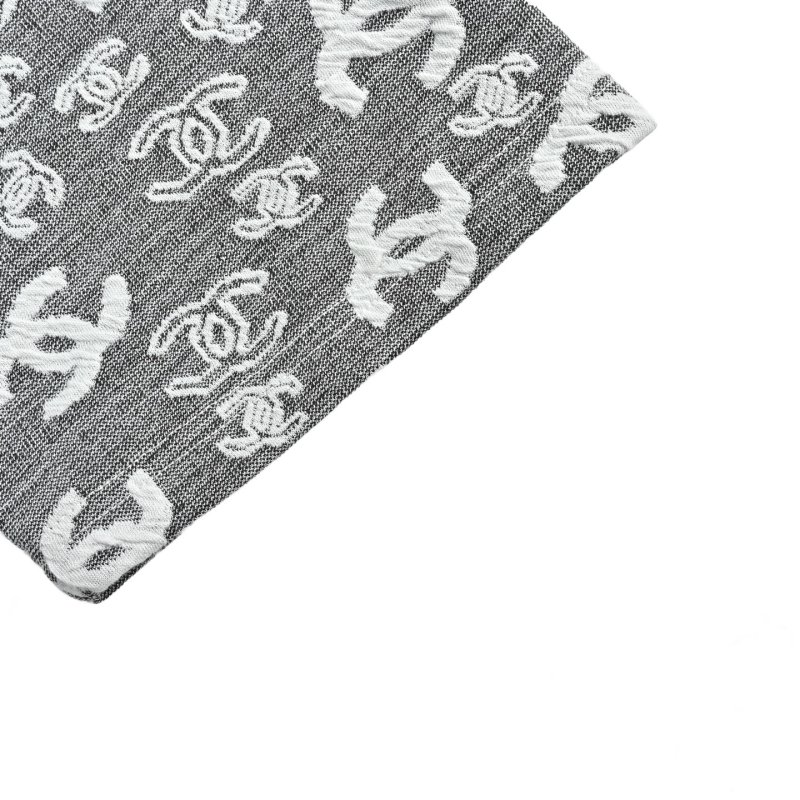 Chanel Charcoal CC Logo Monogram T-Shirt view