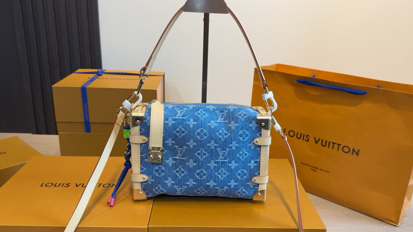Louis Vuitton Monogram Denim Blue Shoulder Bag