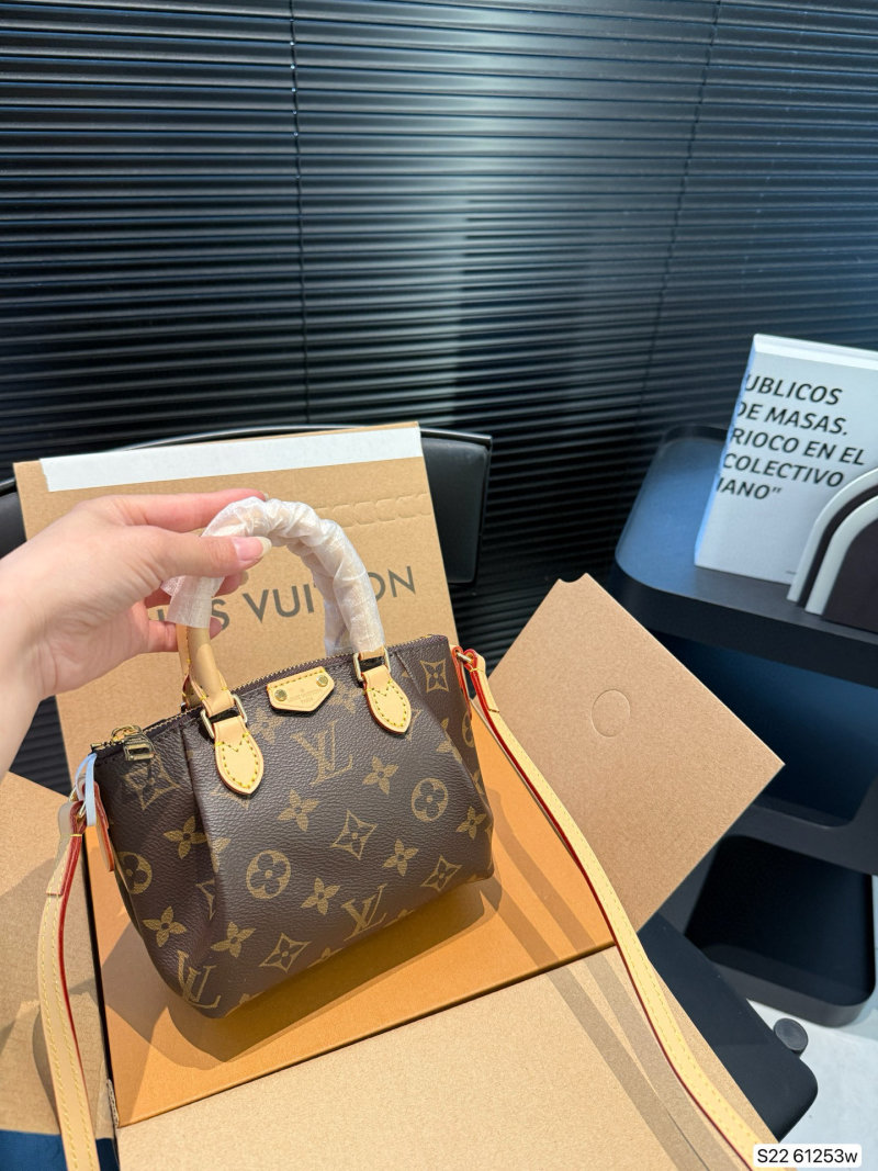 Louis Vuitton Monogram Speedy Inspired Handbag Brown view