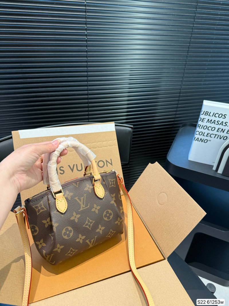 Louis Vuitton Monogram Speedy Inspired Handbag Brown view