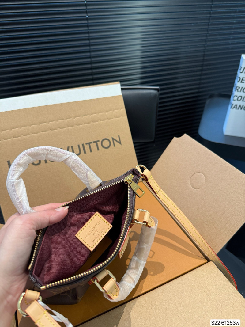Louis Vuitton Monogram Speedy Inspired Handbag Brown view