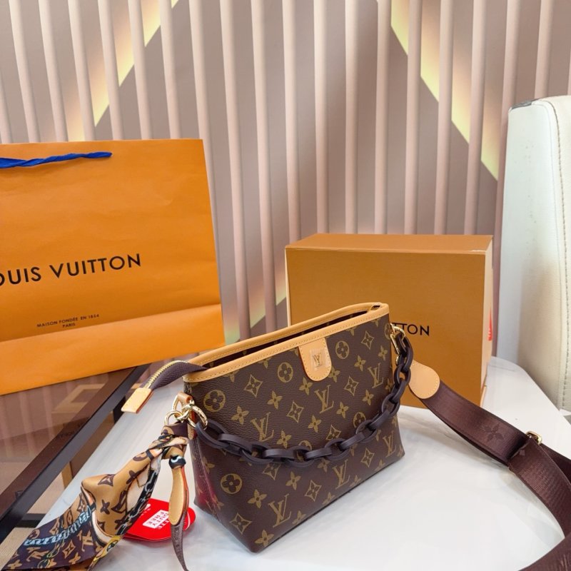 Louis Vuitton Monogram Canvas Shoulder Bag - Brown view