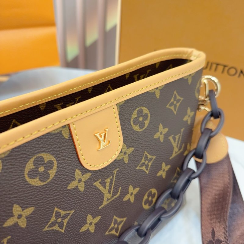 Louis Vuitton Monogram Canvas Shoulder Bag - Brown view