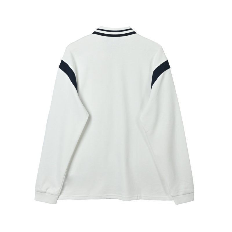 Gucci White Logo Polo Shirt Long Sleeve view