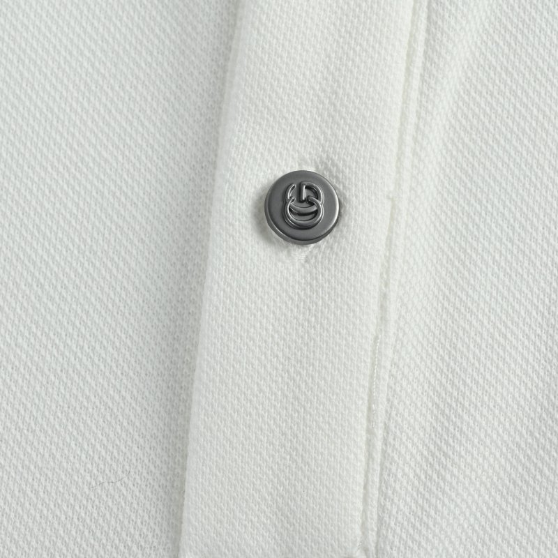 Gucci White Logo Polo Shirt Long Sleeve view
