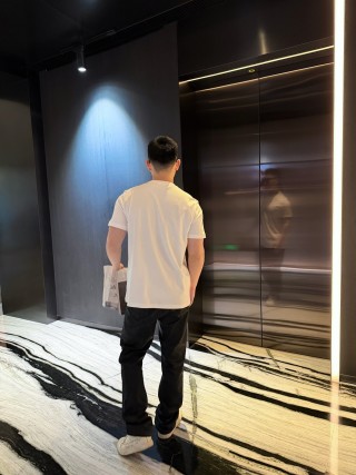 Prada Triangle Logo White T-Shirt view 9