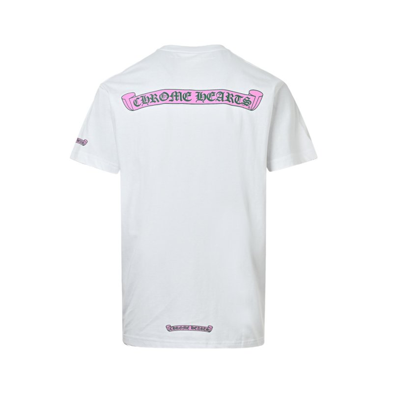 White Pocket T-Shirt with Chest Graphic Print view