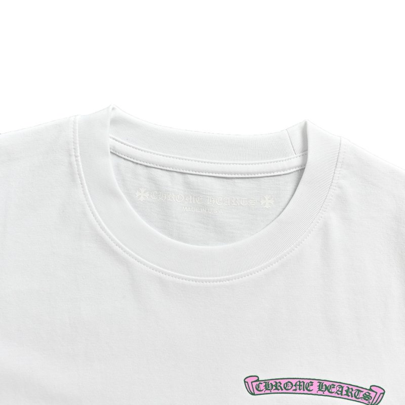 White Pocket T-Shirt with Chest Graphic Print view