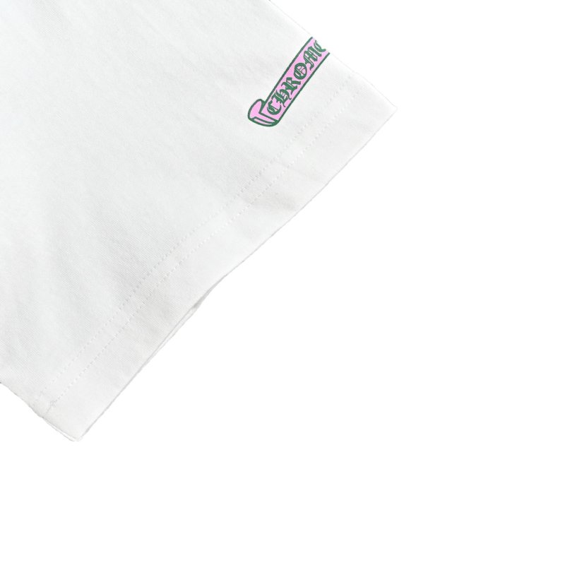 White Pocket T-Shirt with Chest Graphic Print view