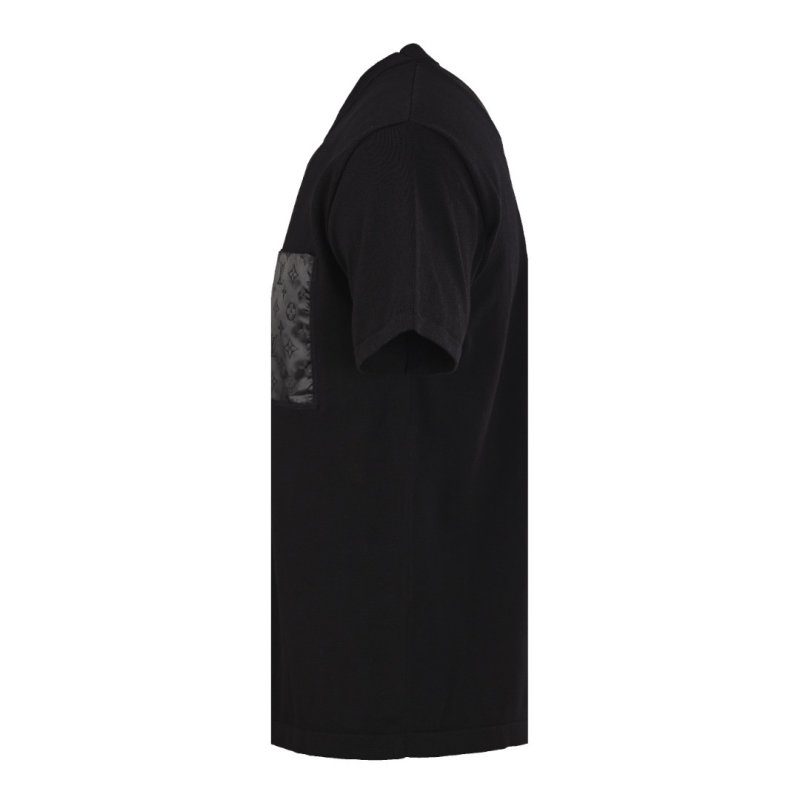 Black Oversized T-Shirt with Nylon Pocket Detail view