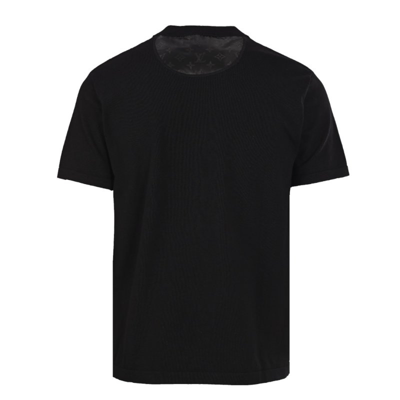 Black Oversized T-Shirt with Nylon Pocket Detail view