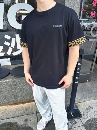 Gucci GG Stripe Black Short Sleeve T-Shirt view 4