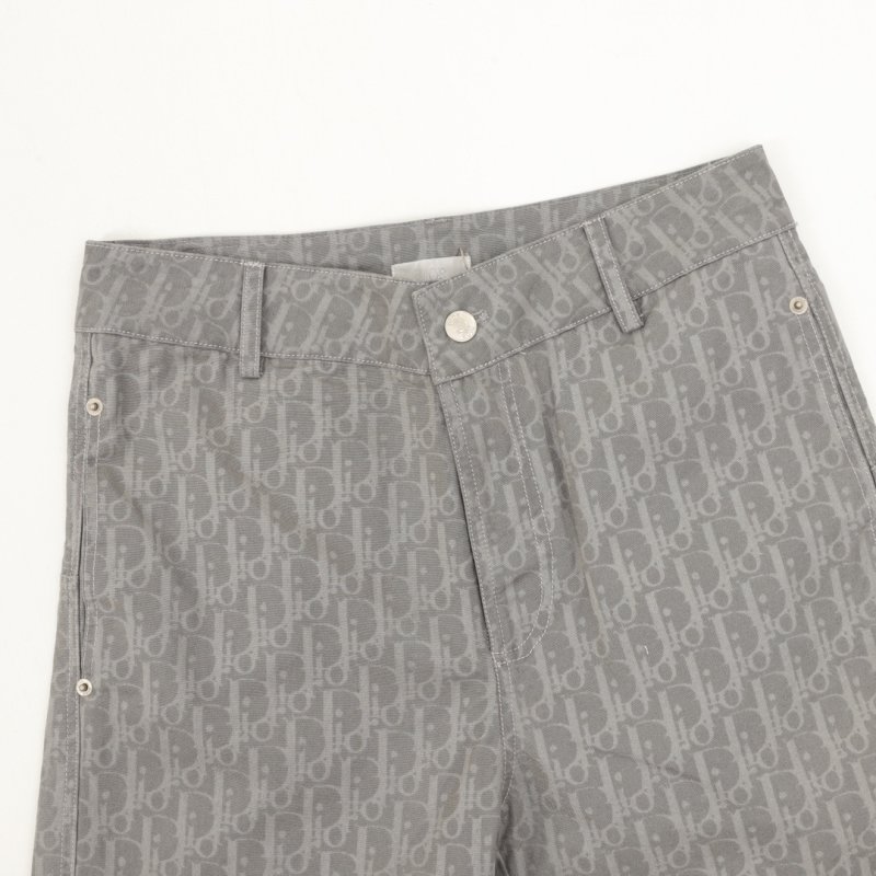 Grey Pinstripe Tapered Chino Pants view