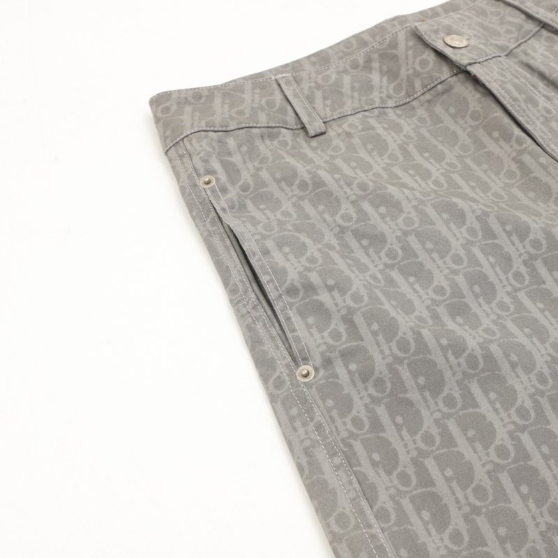 Grey Pinstripe Tapered Chino Pants view