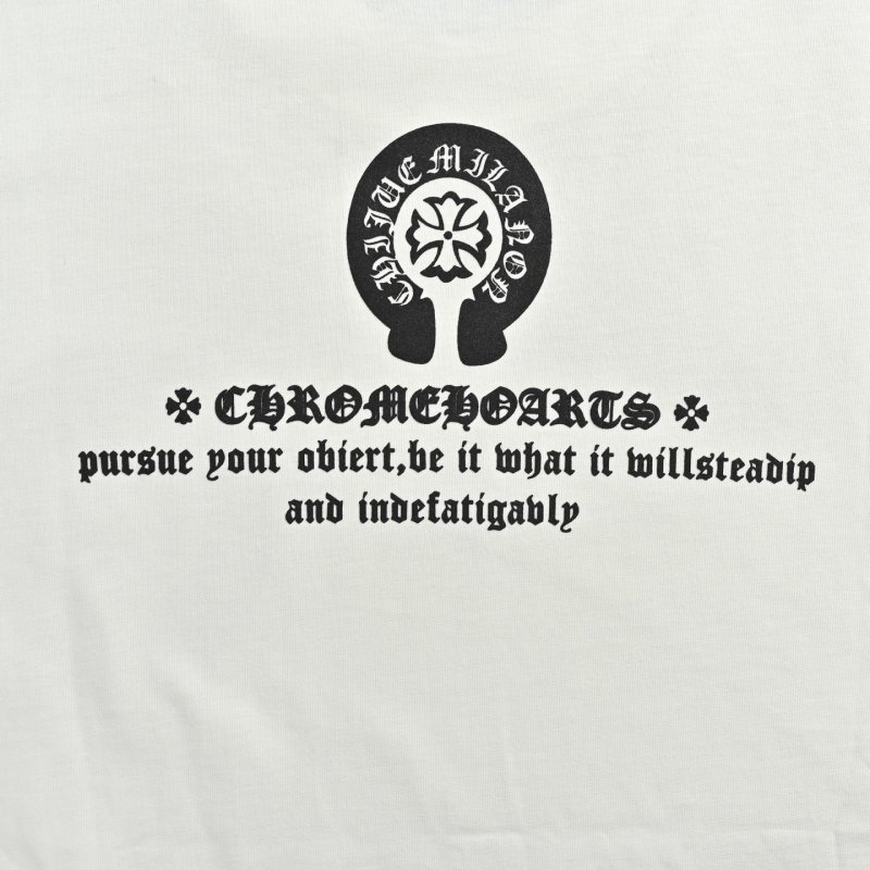 Chrome Hearts Horseshoe Logo White T-Shirt view