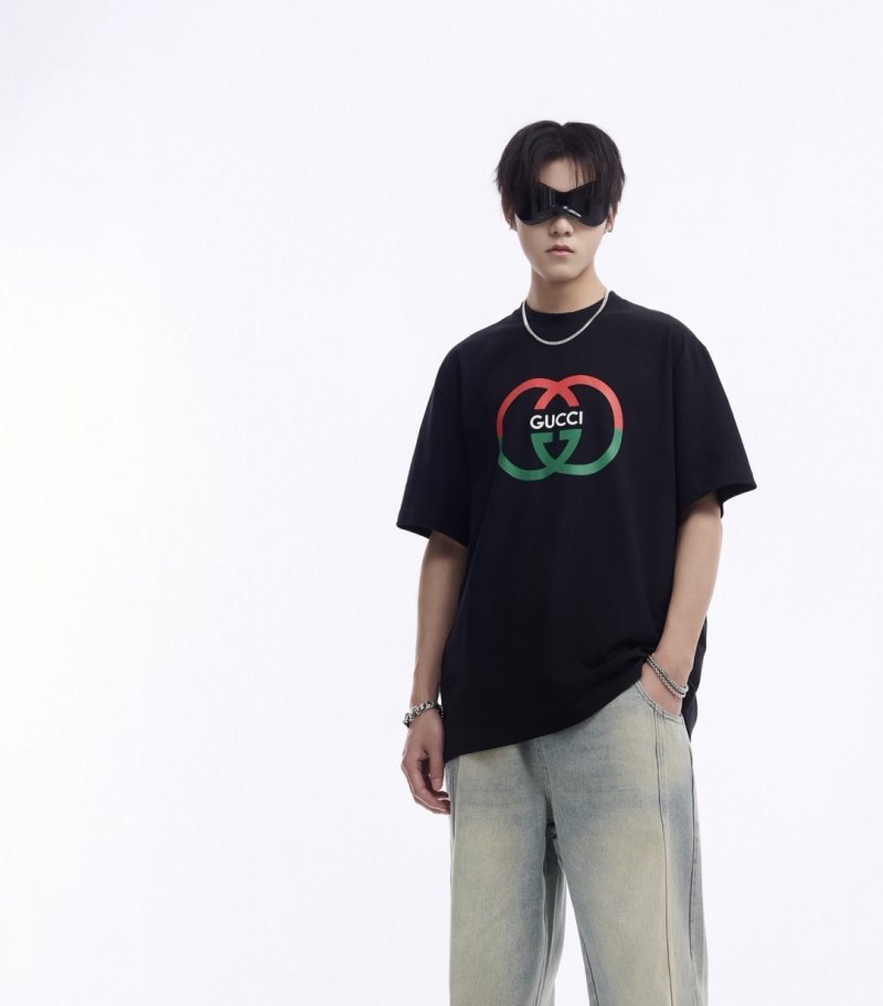 Gucci Interlocking G Logo Black T-Shirt