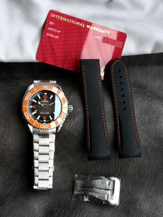 Omega Seamaster Planet Ocean Orange Ceramic Bezel 45.5mm