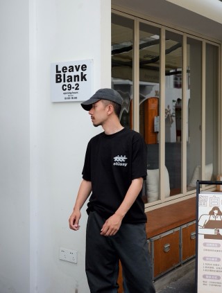 Stüssy Black Logo T-Shirt view 2