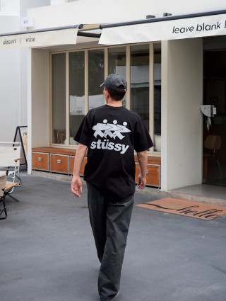 Stüssy Black Logo T-Shirt view 3