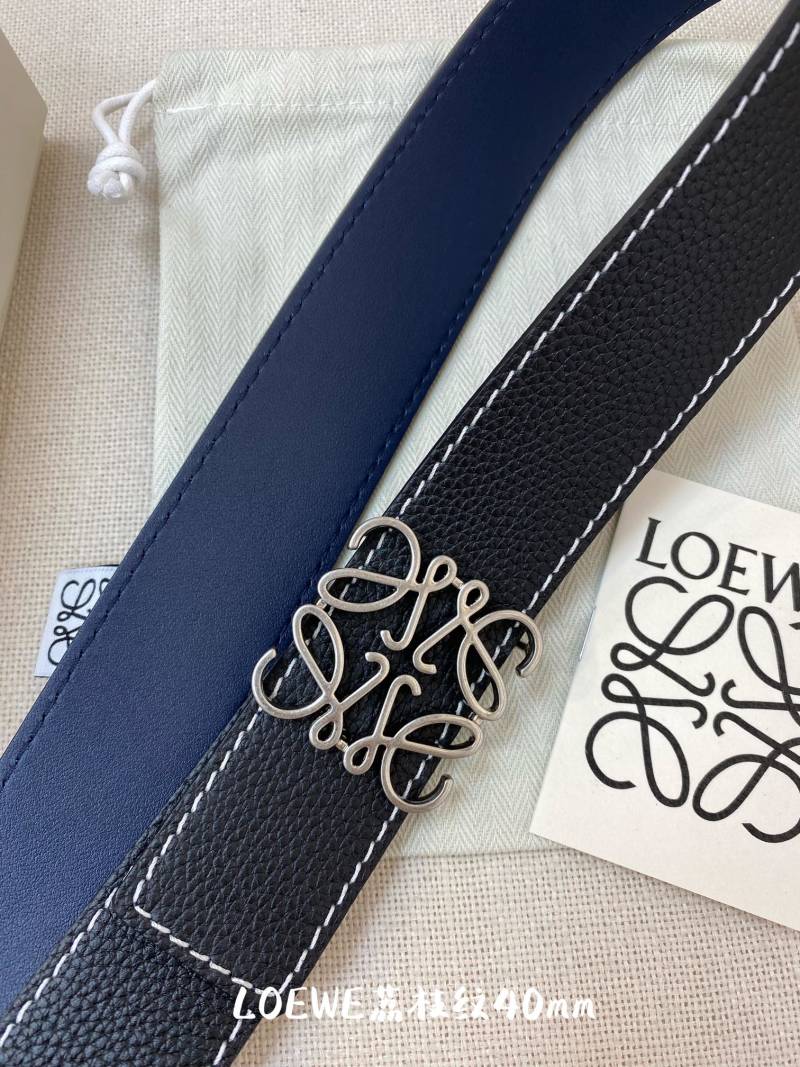 Loewe Anagram Leather Belt Black 4.0cm view