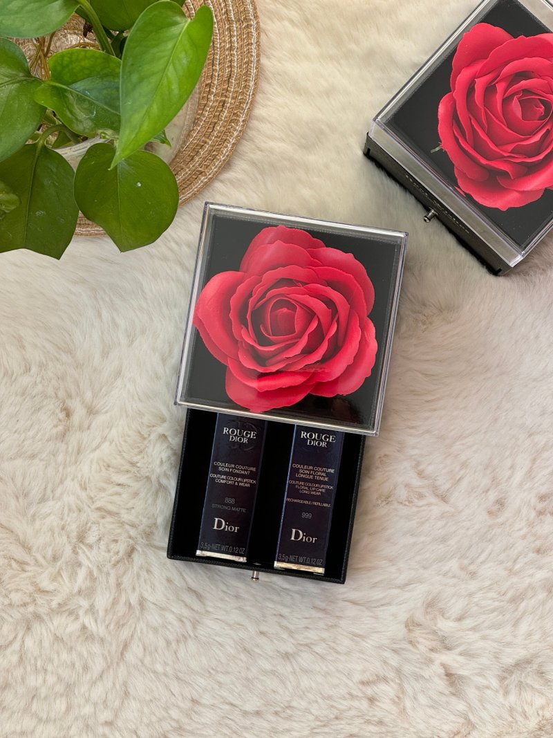Forever Love Luxury Gift Set - Red Rose Lipstick & Perfume Box view