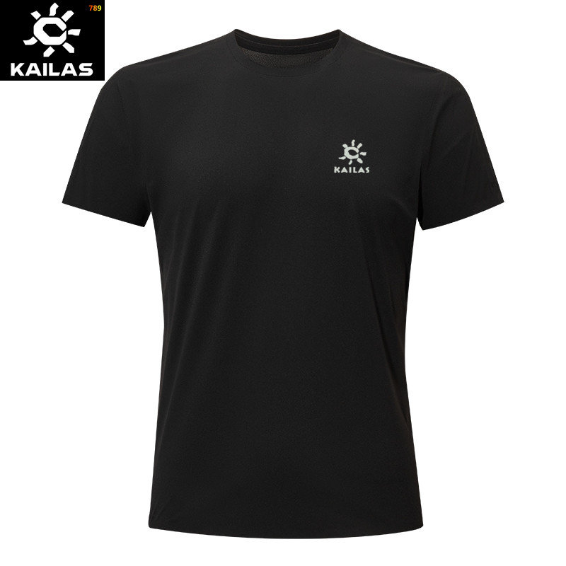 Kolon Sport Black Short Sleeve Polo Shirt view