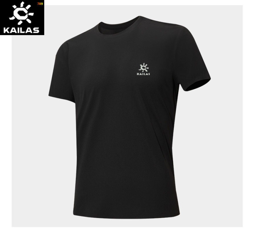 Kolon Sport Black Short Sleeve Polo Shirt view