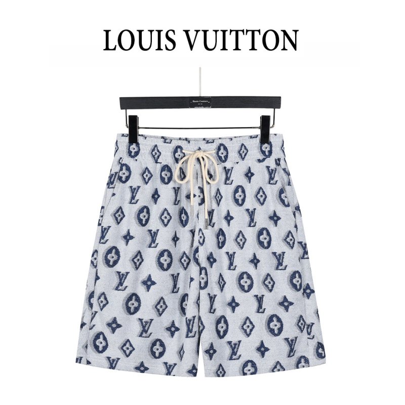 Louis Vuitton Monogram Shorts Grey Navy view