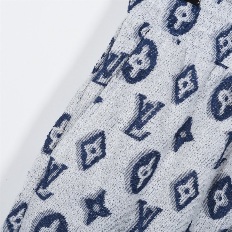 Louis Vuitton Monogram Shorts Grey Navy view