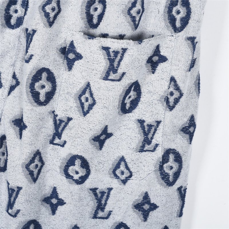 Louis Vuitton Monogram Shorts Grey Navy view