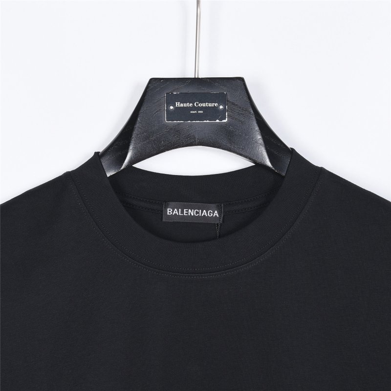 Balenciaga Black Graffiti Logo T-Shirt view
