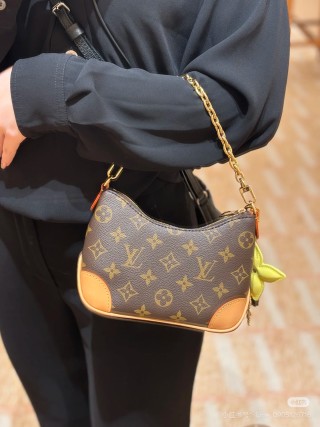Louis Vuitton Monogram Canvas Shoulder Bag - Brown/Tan view 2