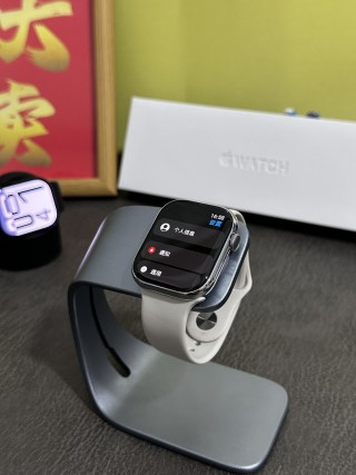 Apple Watch Series 10 46mm Titanium Smart Watch White view 3