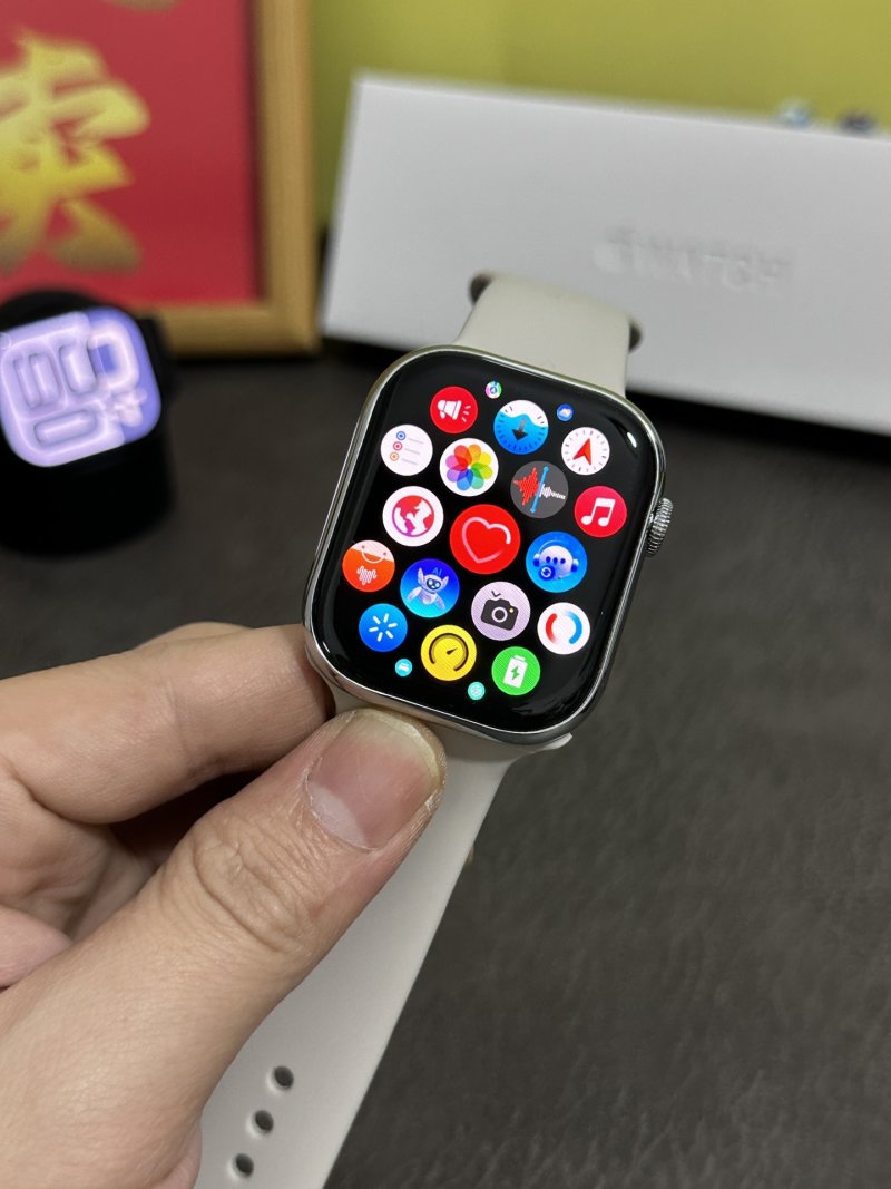 Apple Watch Series 10 46mm Titanium Smart Watch White view