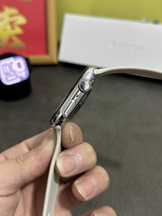Apple Watch Series 10 46mm Titanium Smart Watch White view 6