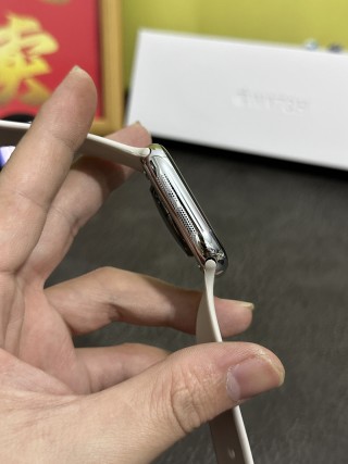 Apple Watch Series 10 46mm Titanium Smart Watch White view 7