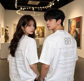 Balenciaga BB Logo White T-Shirt view 5