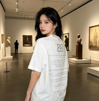 Balenciaga BB Logo White T-Shirt view 6