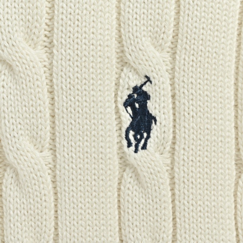 Cream Cable Knit Sleeveless Vest view