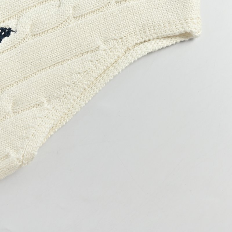 Cream Cable Knit Sleeveless Vest view