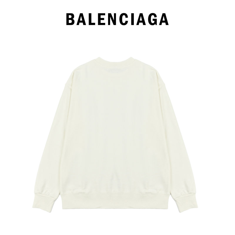 Balenciaga Red Logo Cream Oversized Hoodie view