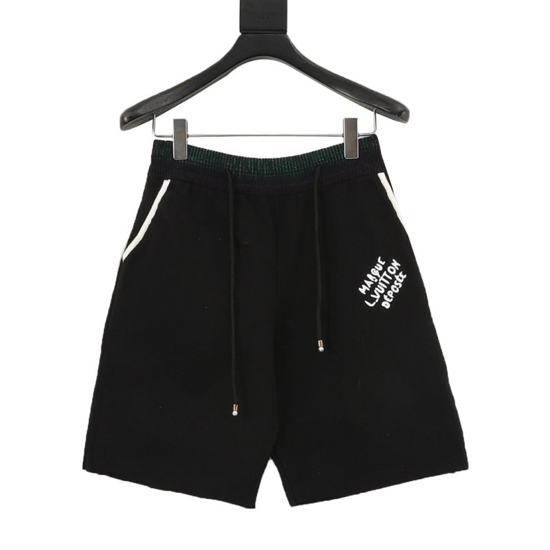 Essentials Black Logo Shorts view