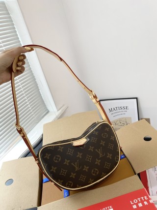 Louis Vuitton Loop Monogram Canvas Shoulder Bag Brown view 4