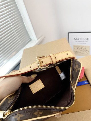 Louis Vuitton Loop Monogram Canvas Shoulder Bag Brown view 9
