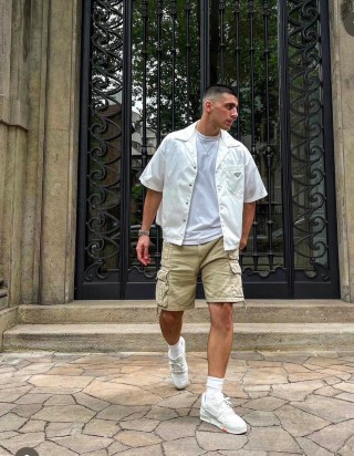 Stone Island White Short Sleeve Shirt view 5