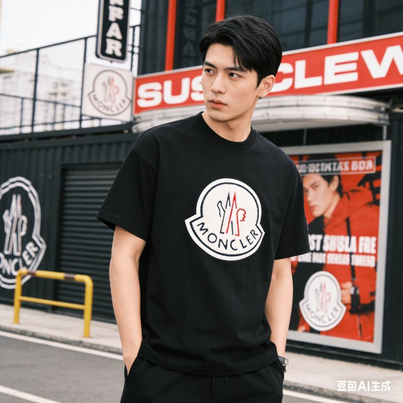 Moncler Black Logo T-Shirt