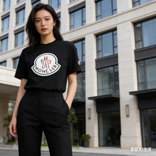Moncler Black Logo T-Shirt view 6