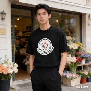 Moncler Black Logo T-Shirt view 7