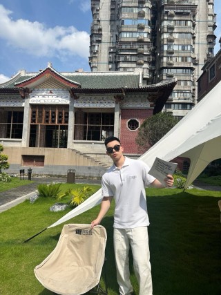 Dior White Embroidered Polo Shirt view 6
