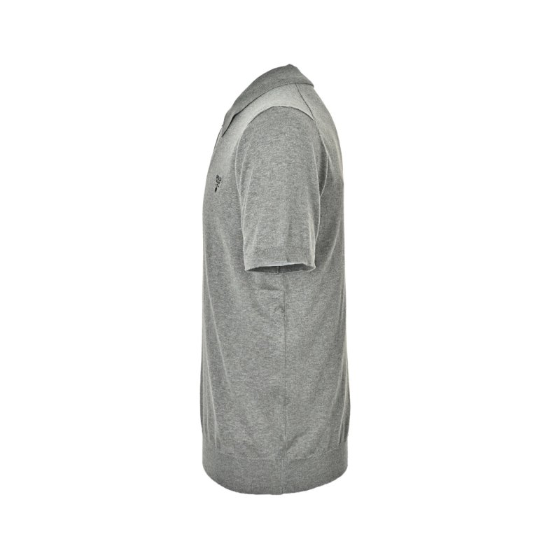 Prada Grey Knit Polo Shirt view